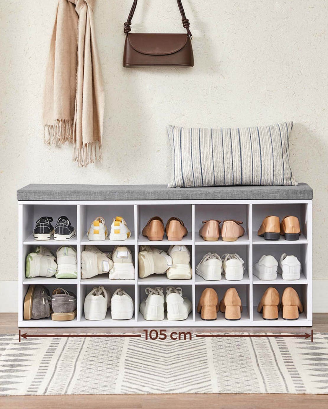 Schuhregal mit Sitzbank, Schuhschrank Bank online kaufen â