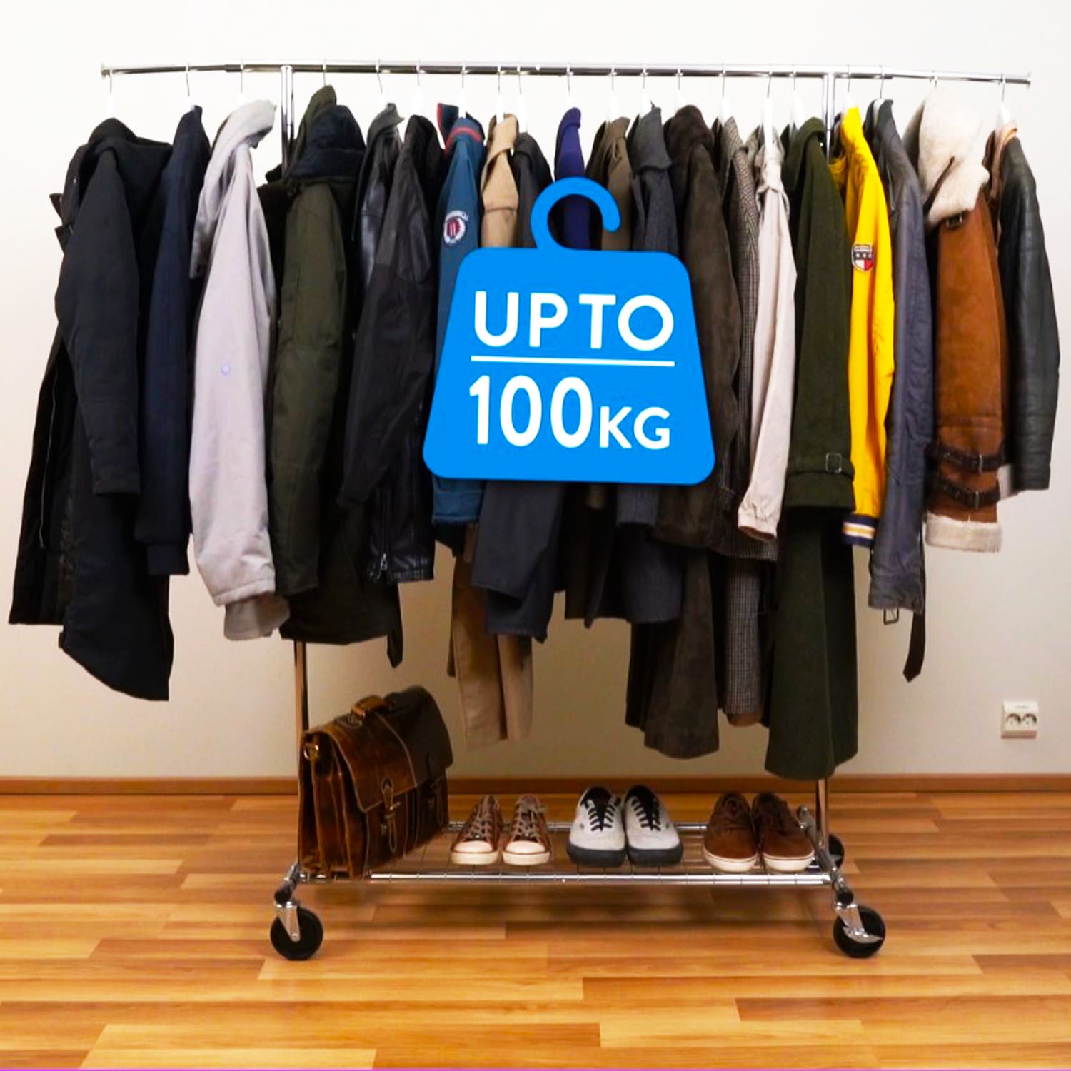 Kleiderständer mit Ablage, Kleiderstange mit Ablage, Kleiderständer mit Schuhablage, Kleiderständer mit Schuregal