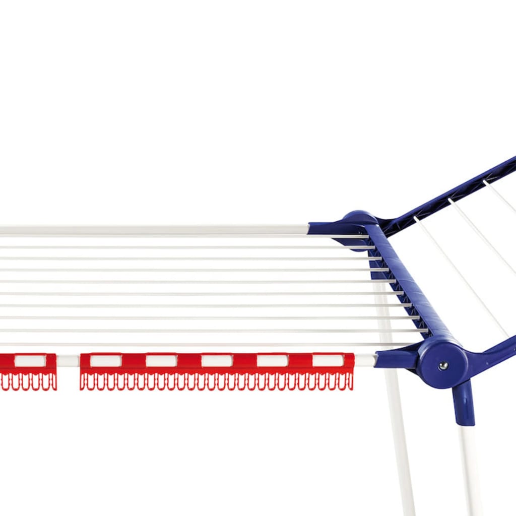 Leifheit Wäscheständer, Pegasus 200 Solid Comfort, Flügelwäscheständer, 20m, Wäschetrockner ständer, 5 windfeste Kleiderbügel, 11