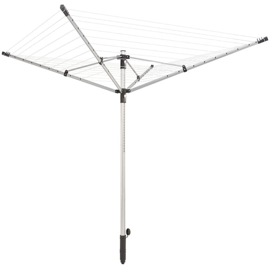 Wäschespinne, LinoPush 500, Wäscheständer Hohe 1,35 m - 1,8 m, Leinenlänge 50 m, wäschetrockner, Leicht öffnen, Leifheit, 1