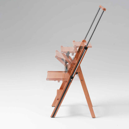 Leiter, Trittleiter, Trittleiter 4 stufen, Trittleiter Holz, umwandelbarer Stuhl, mit Sicherheitssystem, ELETTA, 2