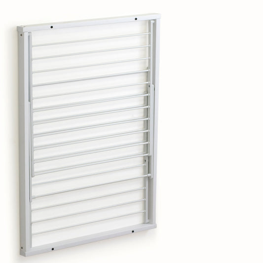 Wäscheständer wand, Wandwäschetrockner, Trockengestell für die Wand KORAL, 13 Meter Wäscheleine, Farbe Weiß, ARIT, 5