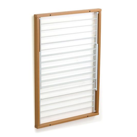 Wäscheständer wand, Wandwäschetrockner, Trockengestell für die Wand KORAL, 13 Meter Wäscheleine, Farbe Kirsche, ARIT, 5