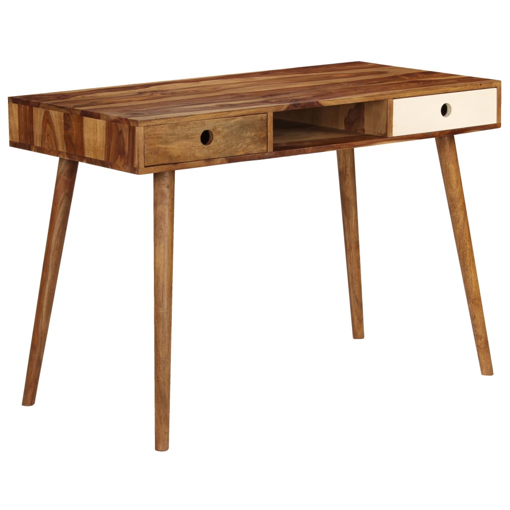 vidaXL - Schreibtisch 110 x 55 x 76 cm Massivholz