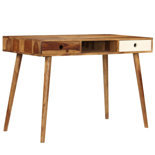 vidaXL - Schreibtisch 110 x 55 x 76 cm Massivholz