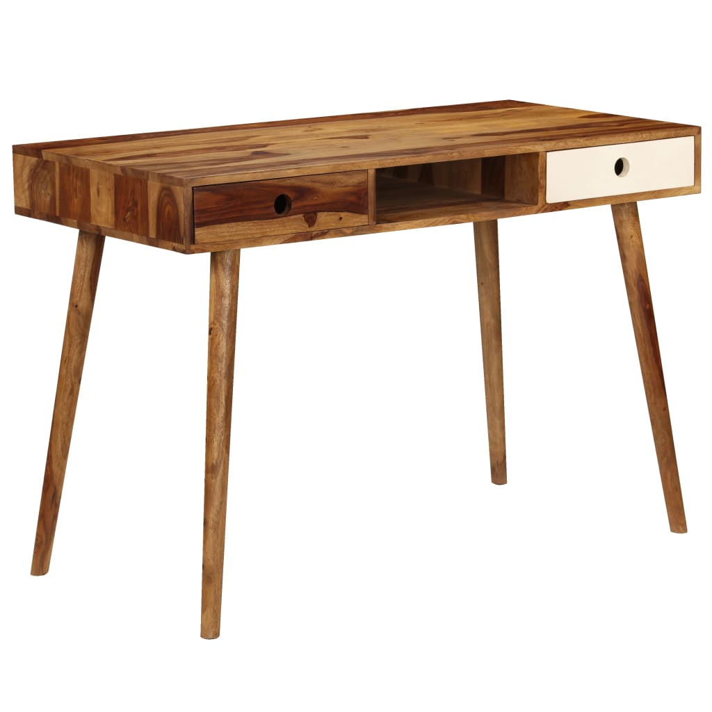 vidaXL - Schreibtisch 110 x 55 x 76 cm Massivholz