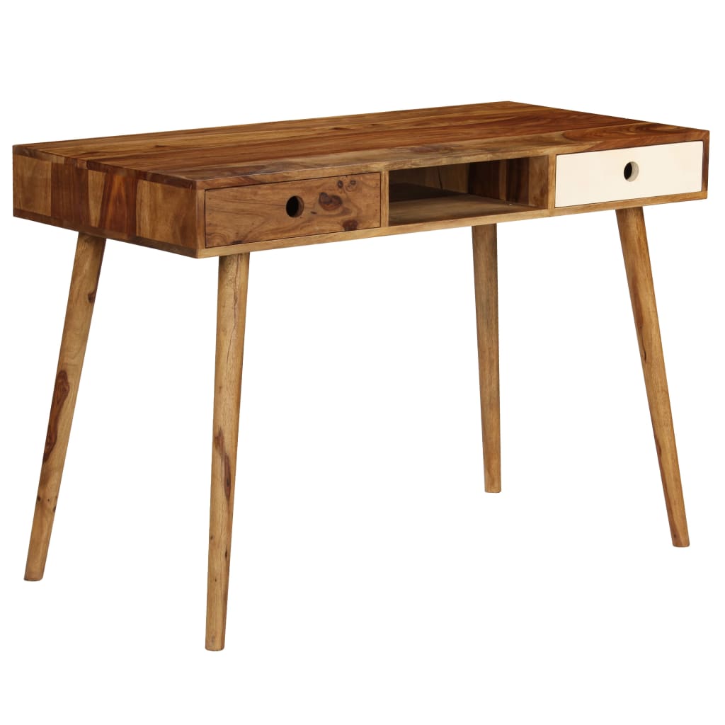vidaXL - Schreibtisch 110 x 55 x 76 cm Massivholz