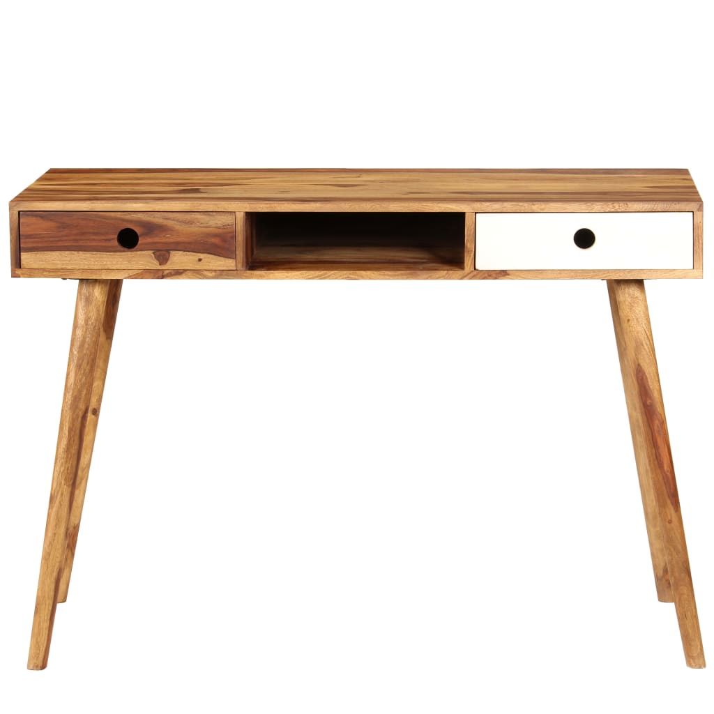vidaXL - Schreibtisch 110 x 55 x 76 cm Massivholz