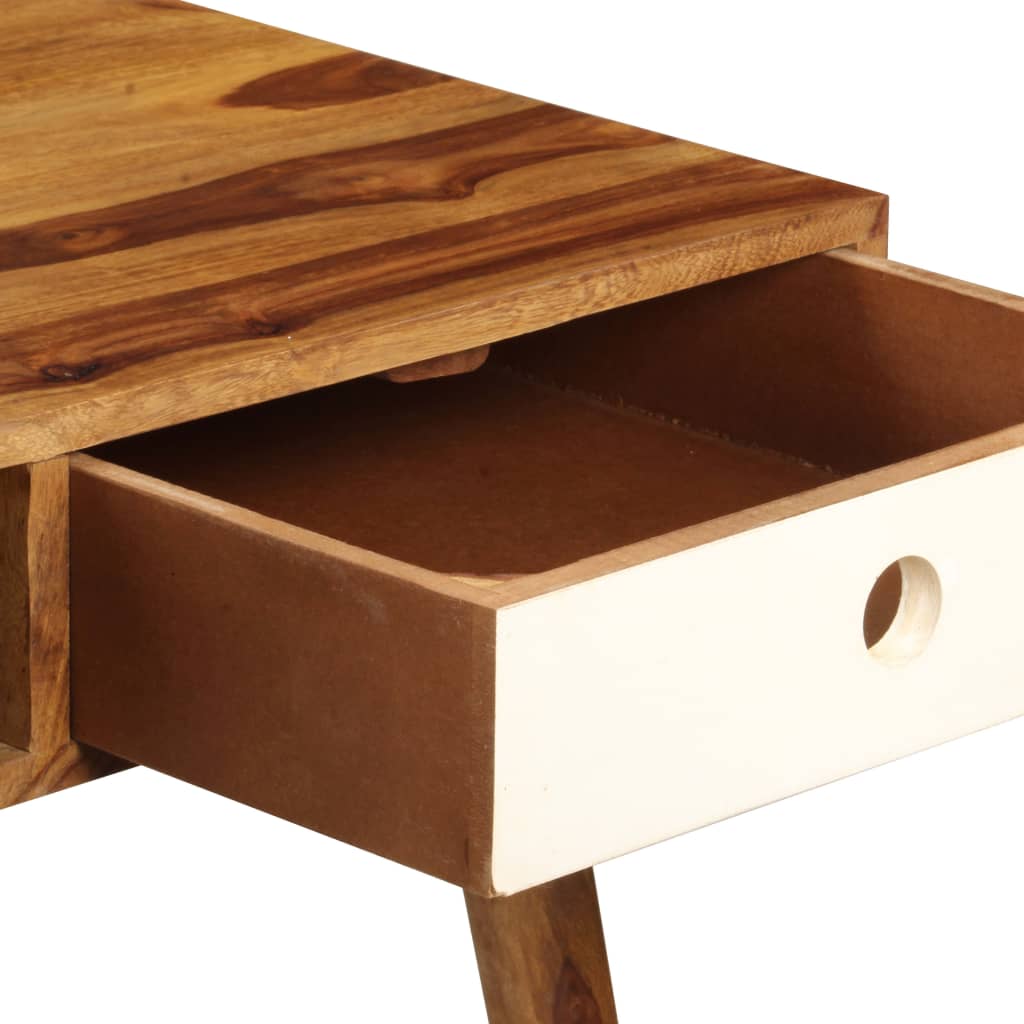 vidaXL - Schreibtisch 110 x 55 x 76 cm Massivholz