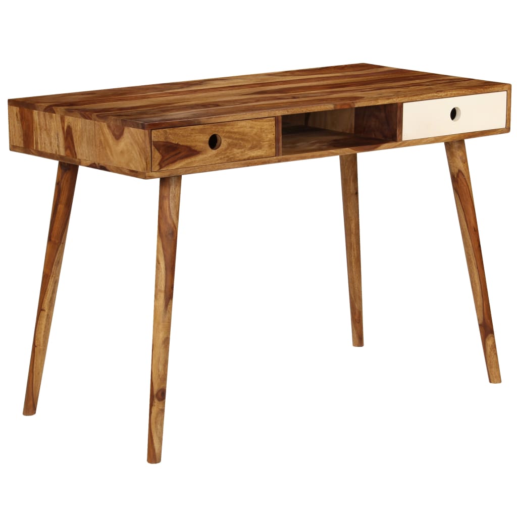 vidaXL - Schreibtisch 110 x 55 x 76 cm Massivholz