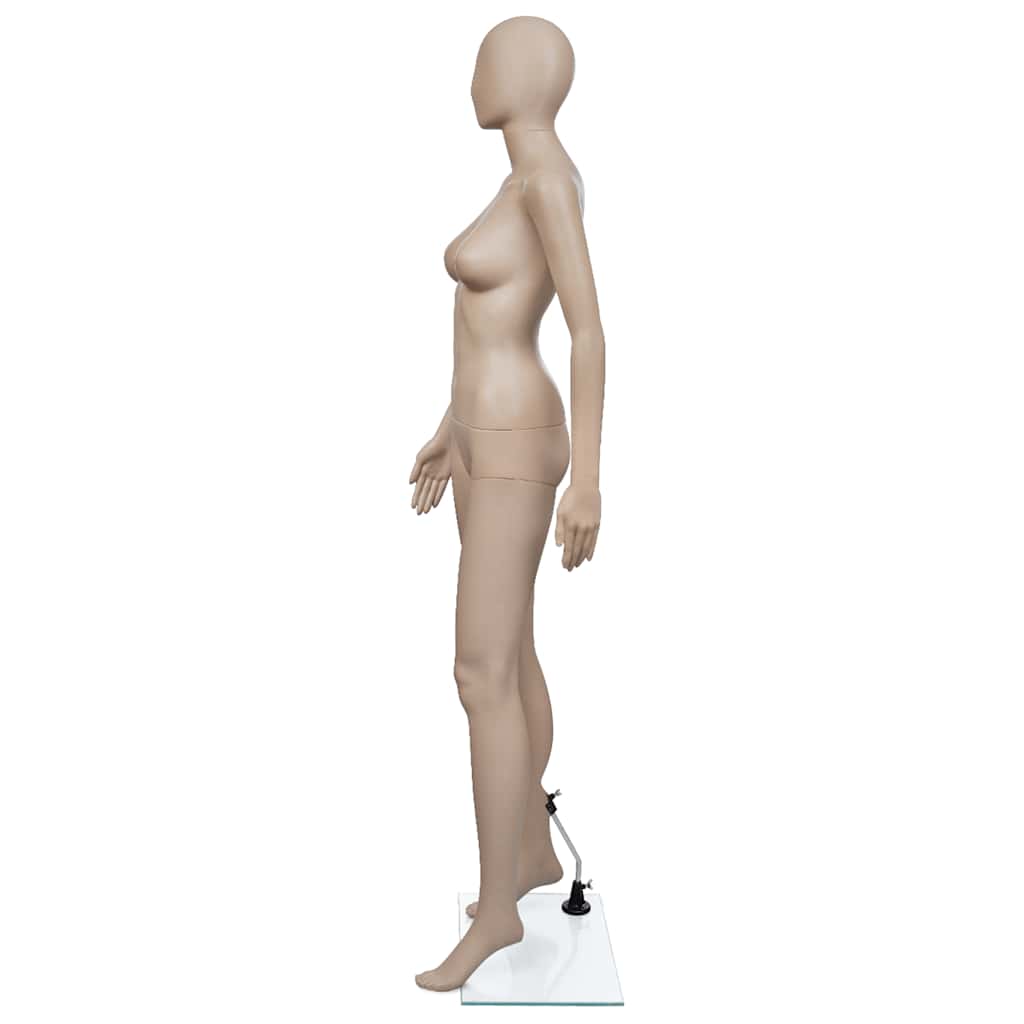 Schaufensterpuppe Frau Runder Kopf, vidaXL, 3