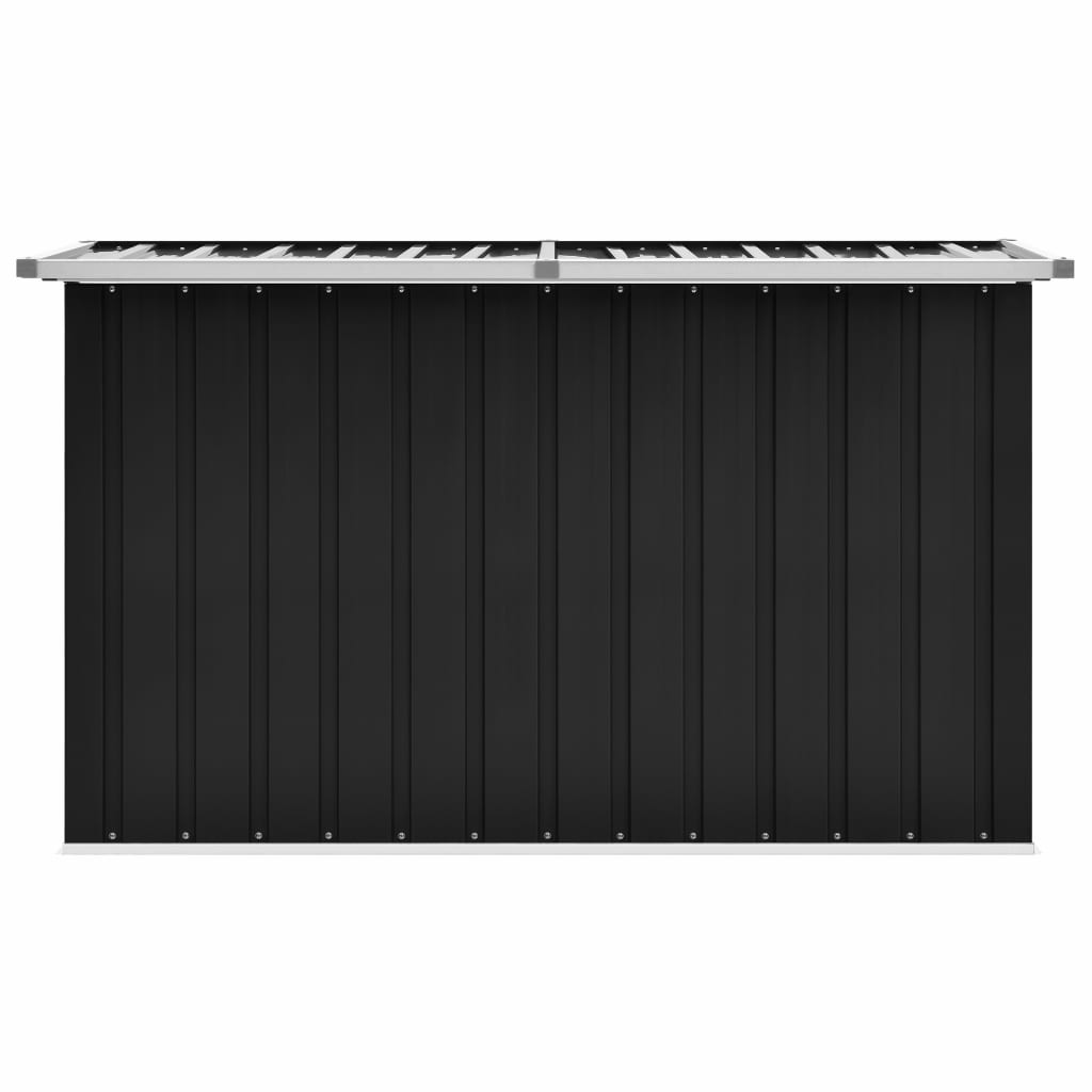 vidaXL - Gartenbox Metall, Gartenbox xxl, 149x99x93 cm, Werkzeugkasten, Aufbewahrungsbox garten, Gartentruhe, Verzinktem Stahl, Anthrazit