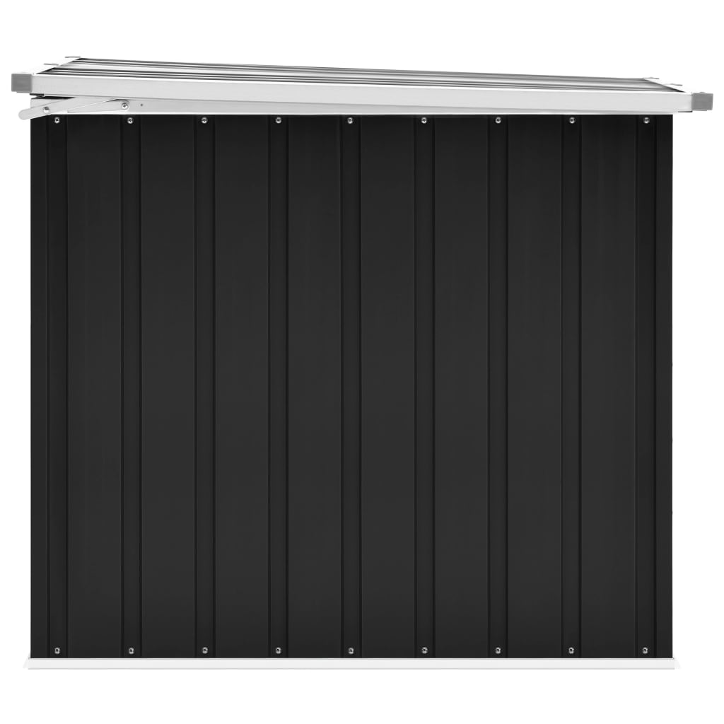 vidaXL - Gartenbox Metall, Gartenbox xxl, 149x99x93 cm, Werkzeugkasten, Aufbewahrungsbox garten, Gartentruhe, Verzinktem Stahl, Anthrazit