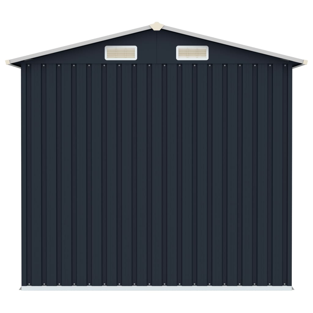 Geräteschuppen, Gerätehaus, Gartenschrank Wetterfest, Gerätehaus metall, Outdoor schrank, Verzinkter Stahl, vidaXL, 7