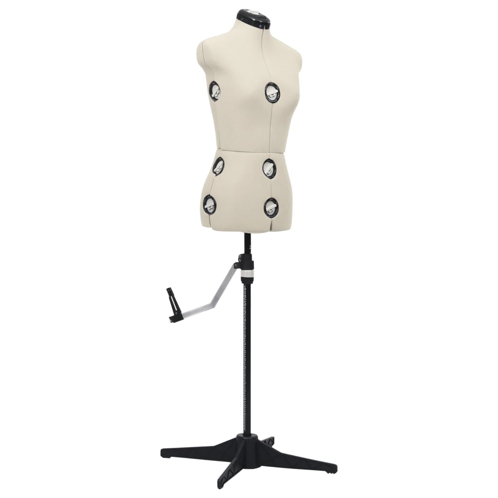 Schneiderpuppe Verstellbar Weiblich Creme S Größe 33-40, vidaXL, 1