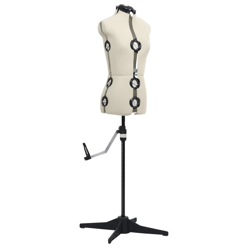 Schneiderpuppe Verstellbar Weiblich Creme S Größe 33-40, vidaXL, 2