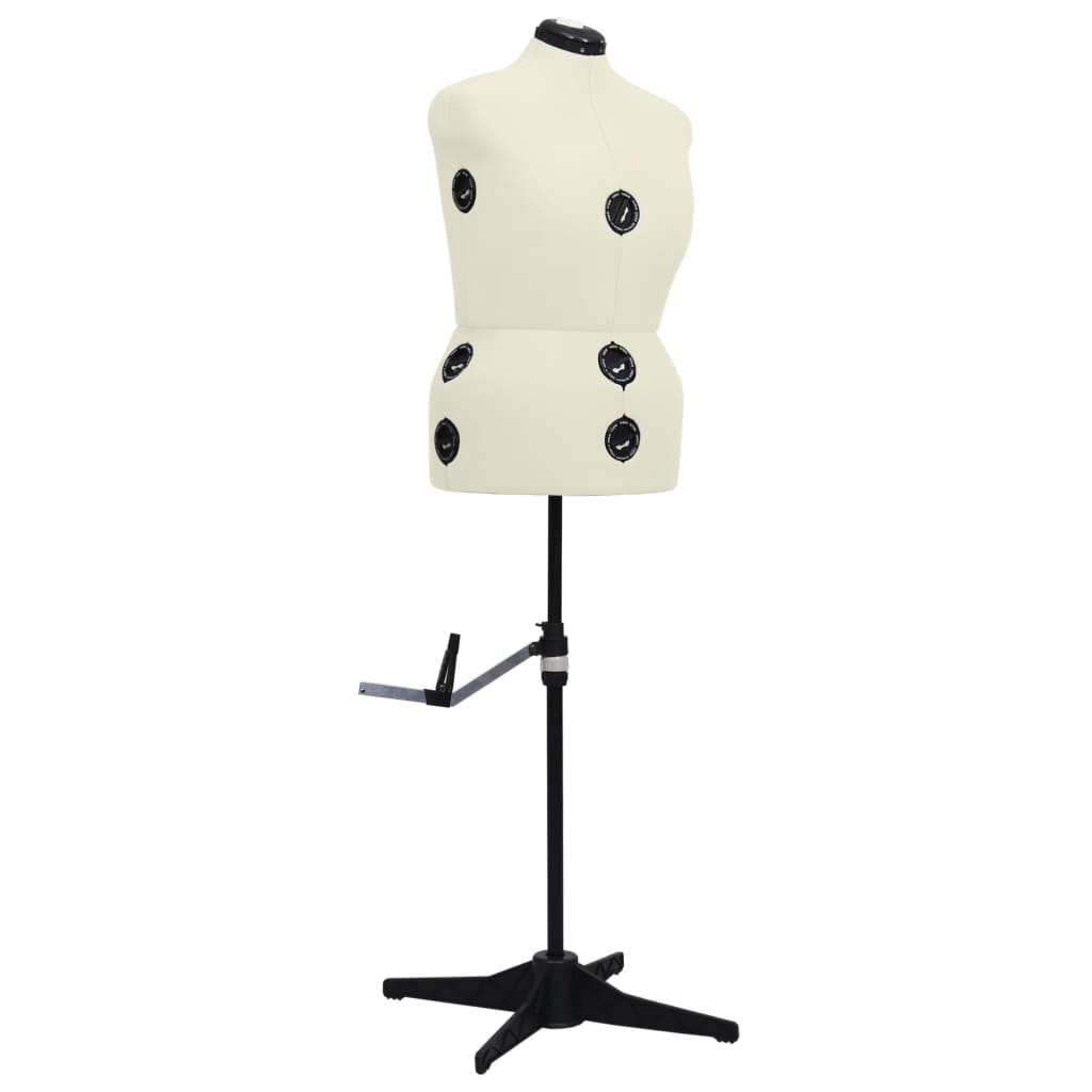 Schneiderpuppe Verstellbar Weiblich Creme L Größe 44-50, vidaXL, 1