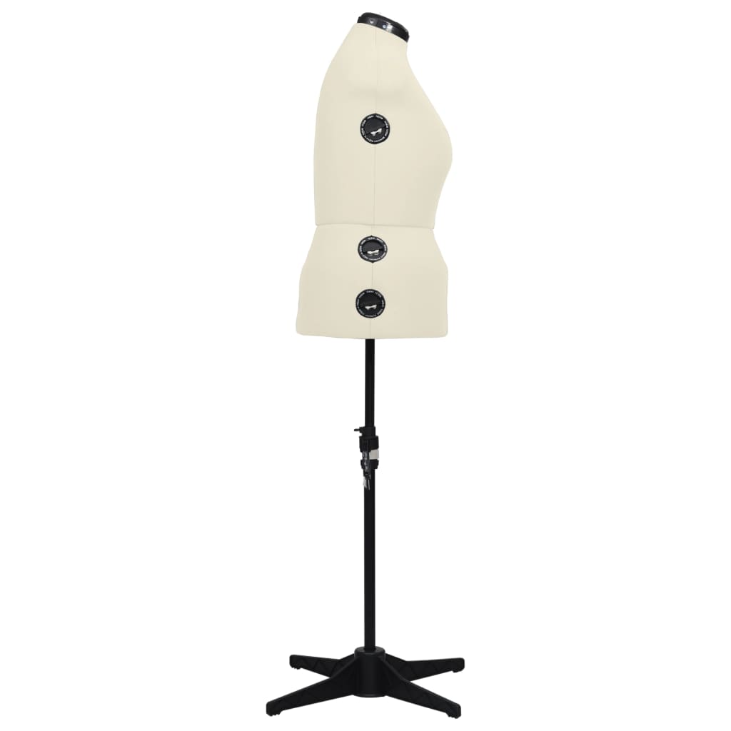 Schneiderpuppe Verstellbar Weiblich Creme L Größe 44-50, vidaXL, 3