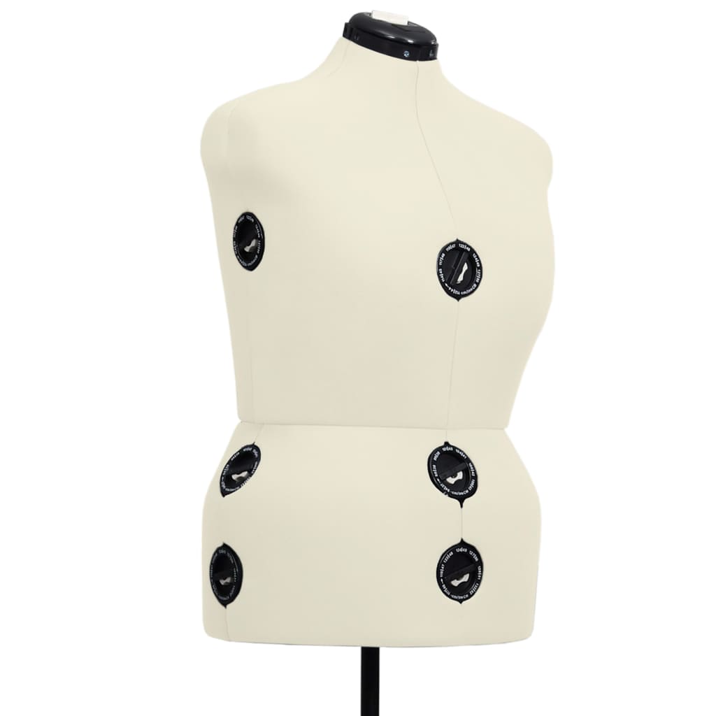 Schneiderpuppe Verstellbar Weiblich Creme L Größe 44-50, vidaXL, 4