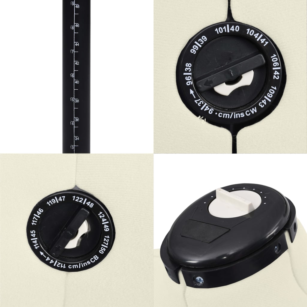 Schneiderpuppe Verstellbar Weiblich Creme L Größe 44-50, vidaXL, 6