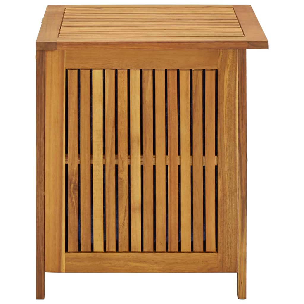 vidaXL - Gartenbox, 60x50x58 cm, Gartenschrank Holz, Gartentruhe, Sitzbank mit Stauraum, Garten Aufbewahrungsbox, Akazien-Massivholz mit Ölfinish