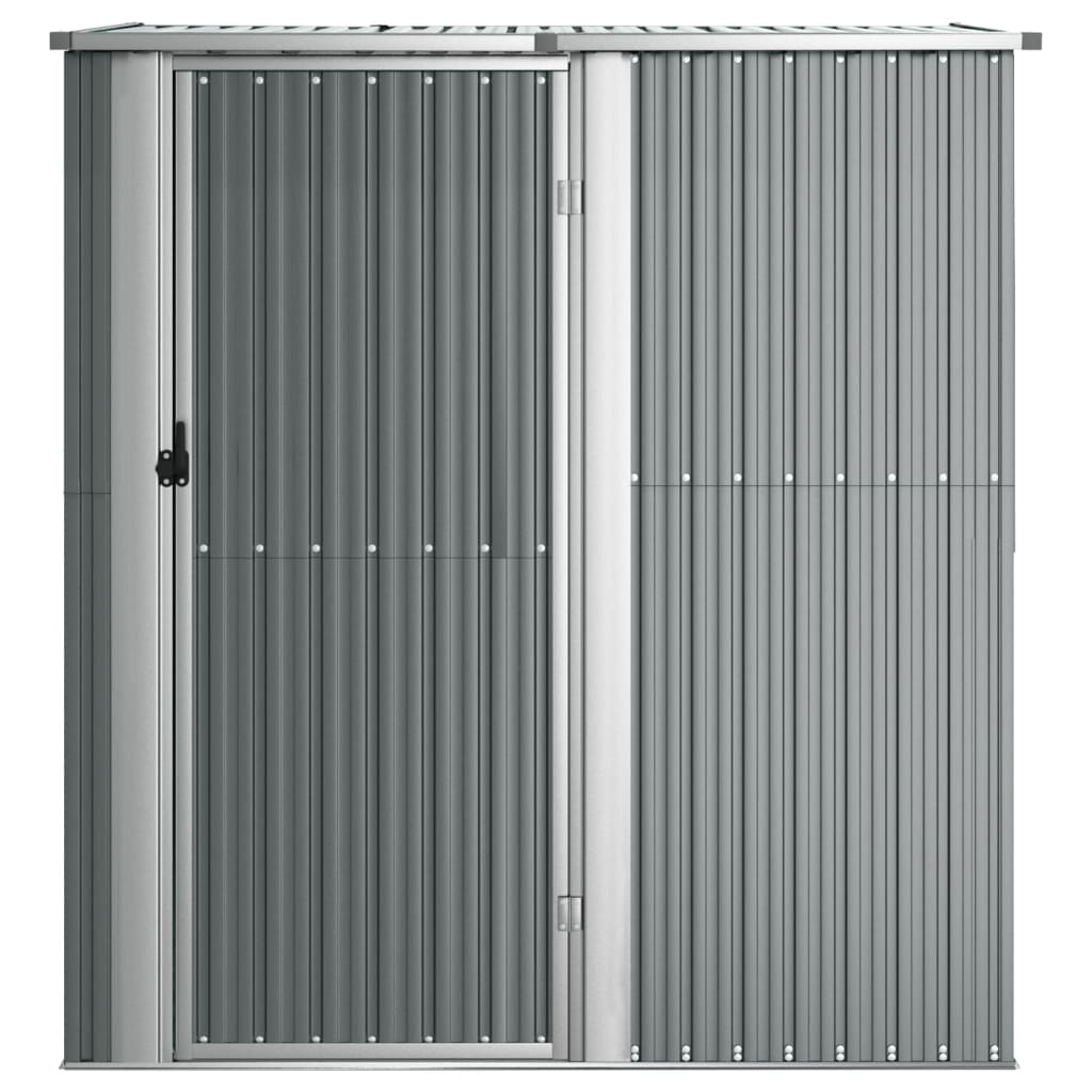 Geräteschuppen, Gerätehaus, Gartenschrank Wetterfest, Gerätehaus metall, Outdoor schrank, Verzinkter Stahl, Grau, vidaXL, 6