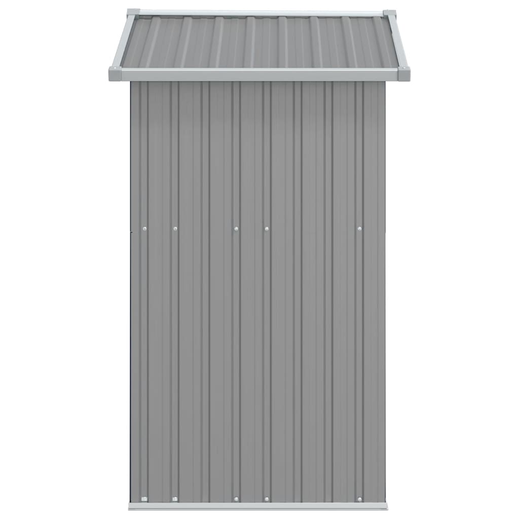 Geräteschuppen, Gerätehaus, Gartenschrank Wetterfest, Gerätehaus metall, Outdoor schrank, Verzinkter Stahl, Grau, vidaXL, 3