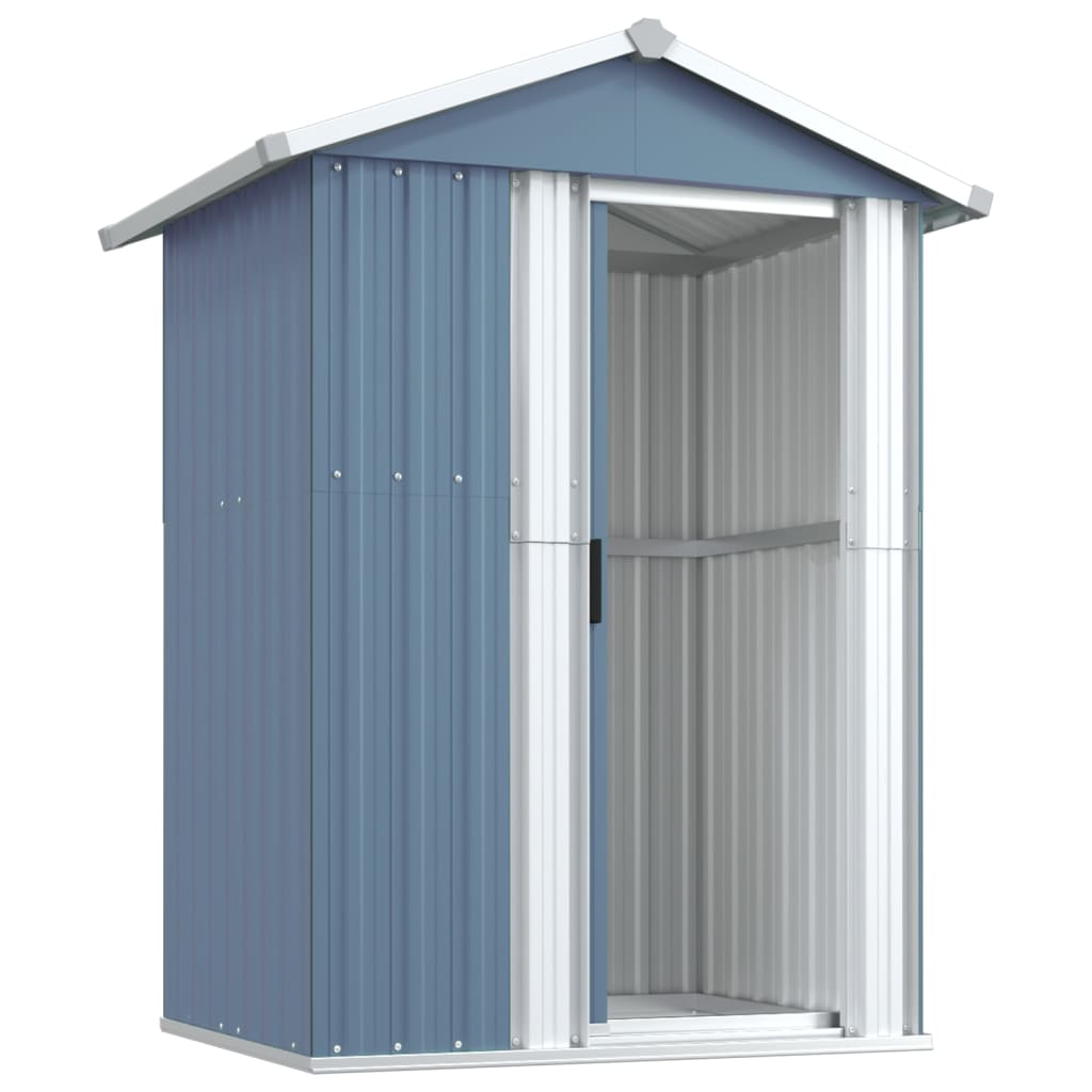 Geräteschuppen, Gerätehaus, Gartenschrank Wetterfest, Gerätehaus metall, Outdoor schrank, Verzinkter Stahl, Grau, vidaXL, 2