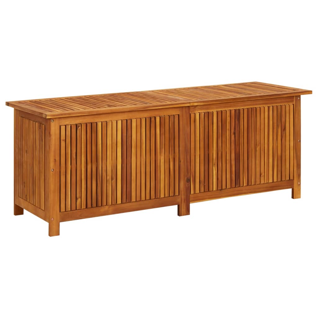 vidaXL Garten-Aufbewahrungsbox 150x50x58 cm Massivholz Akazie
