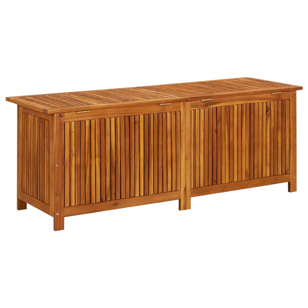 vidaXL Garten-Aufbewahrungsbox 150x50x58 cm Massivholz Akazie