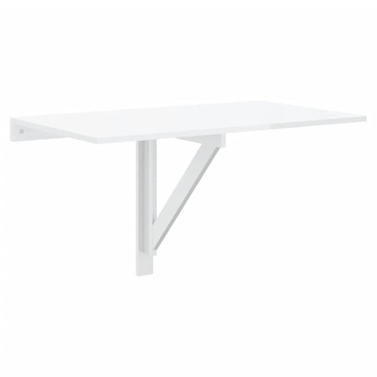 vidaXL - Wand-Klapptisch Hochglanz-Weiß 100x60x56 cm Holzwerkstoff