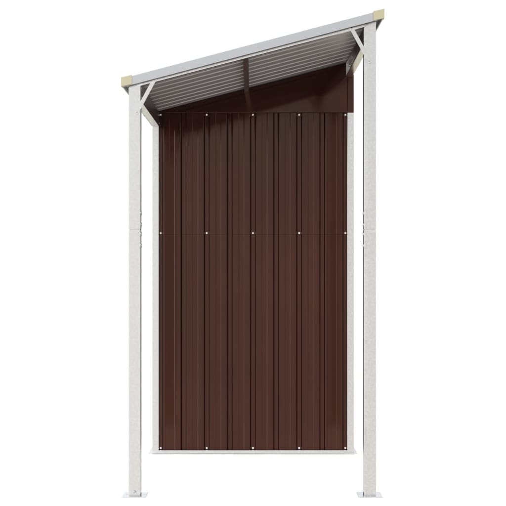 Geräteschuppen, Gartenschrank Wetterfest, Gerätehaus metall, Gartenhaus mit Schleppdach, Outdoor schrank, Stahl, vidaXL, 5