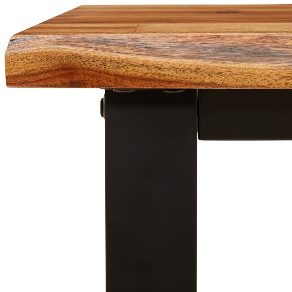 Sitzbank, Bank Baumkante, Bank zum Sitzen, 160 × 35 × 45 cm, Massivholz Akazie, vidaXL, 7