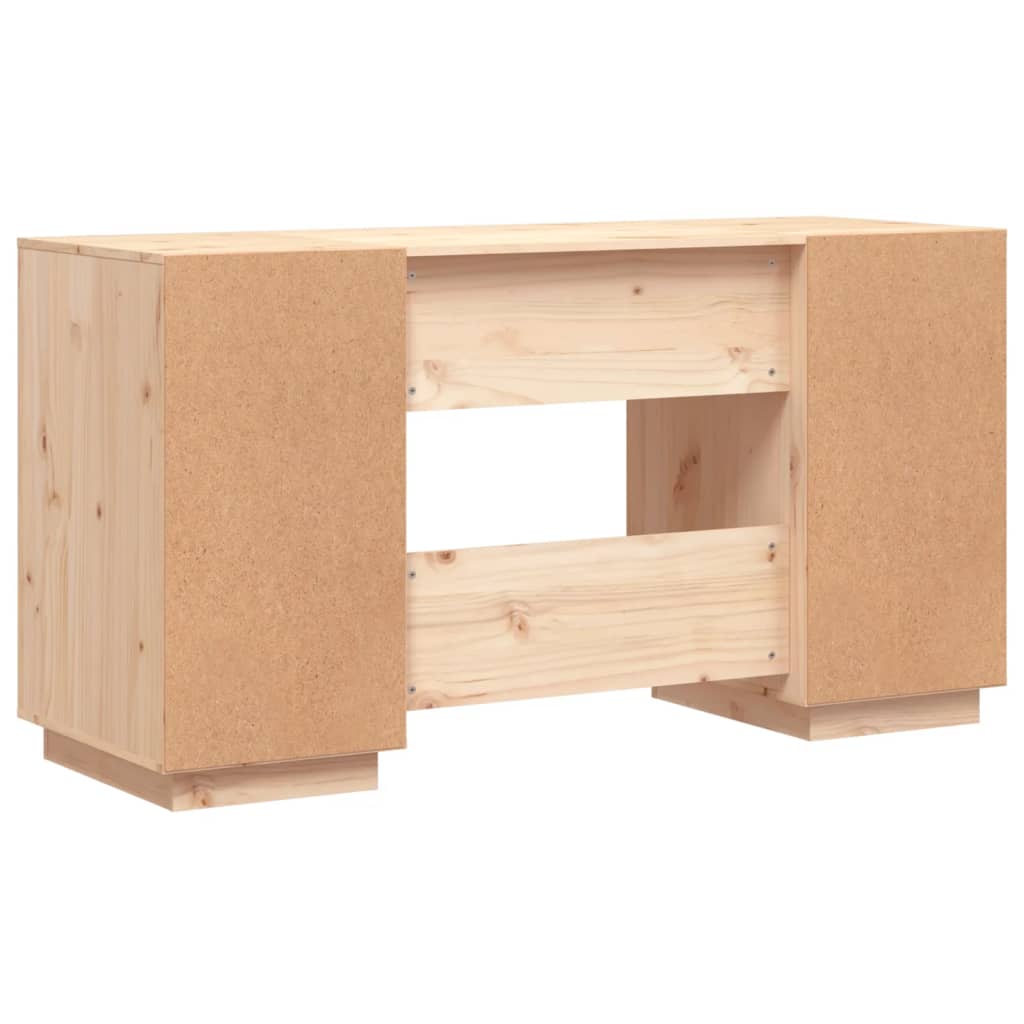 vidaXL - Schreibtisch 140x50x75 cm Massivholz Kiefer