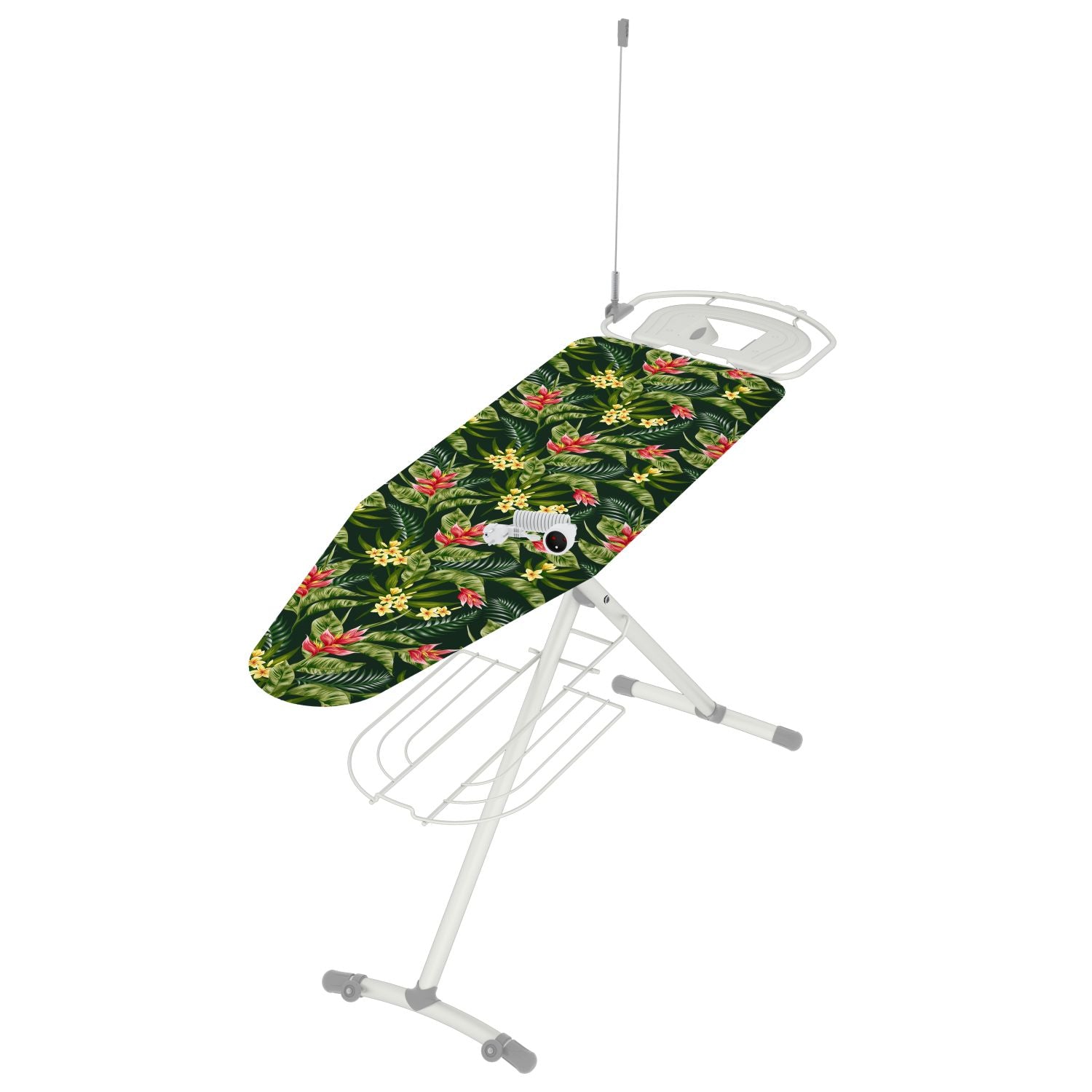 Bügelbrett, Bügeltisch, 130x44cm mit Rollen –