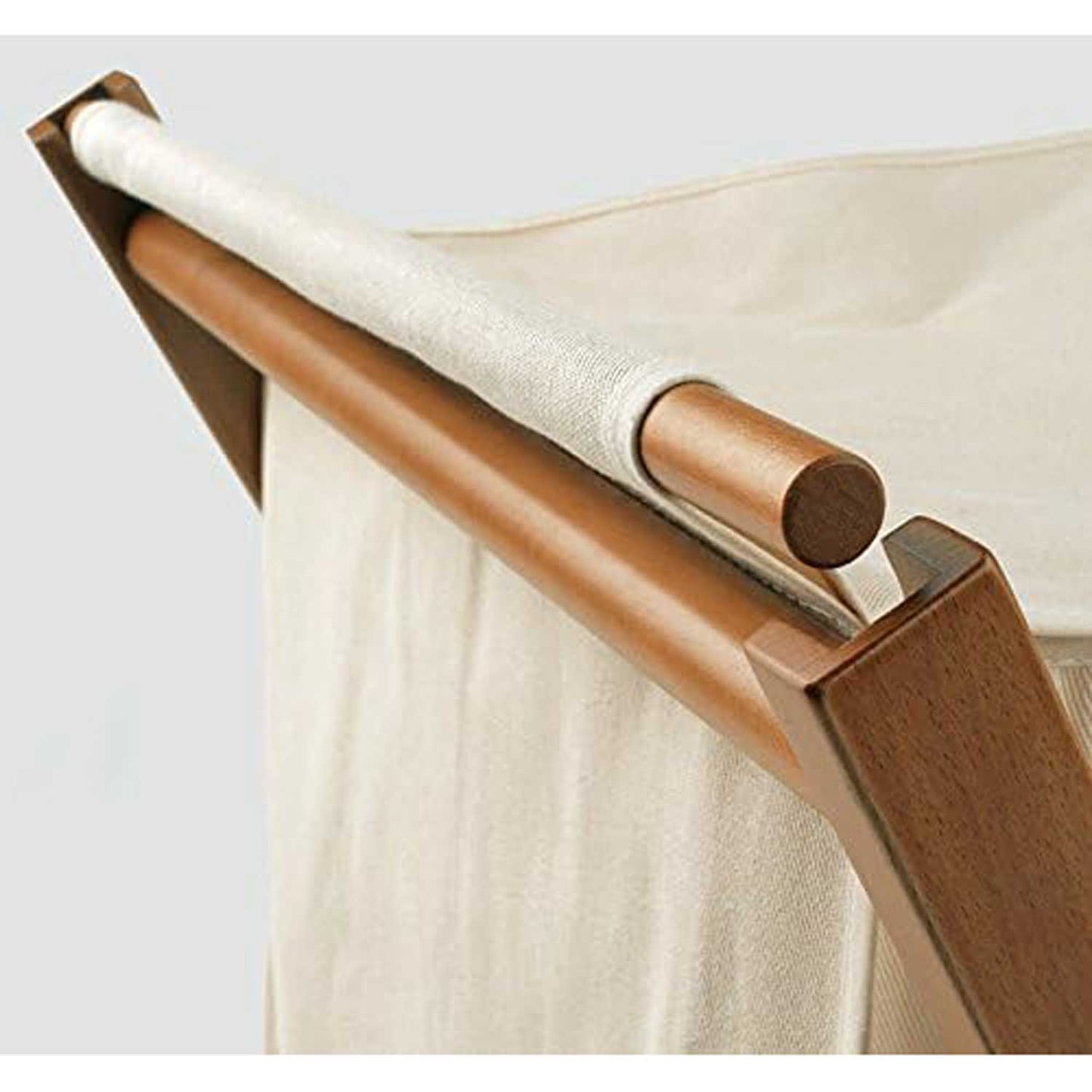Faltbarer wäschekorb BANNY, Wäschekorb klappbar, Wäschesammler, Holz, Faltbar - abnehmbare Tasche, Kirsche