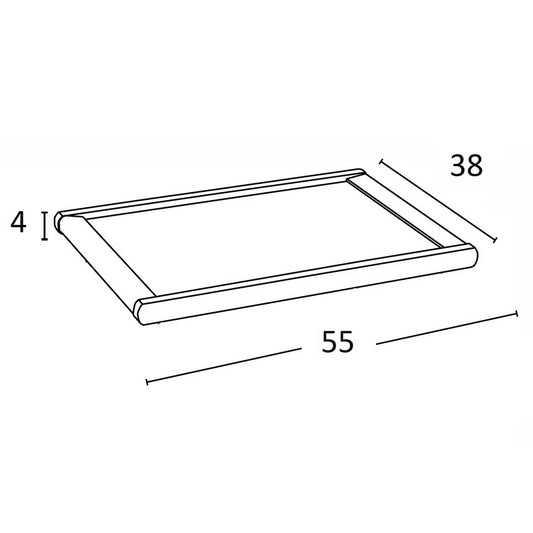 ARIT - Holz Tablett DRINK, Frühstückstablett, Sofa tablett, Tablett, kombinierbar mit 500 Ginger, Cherry, 1