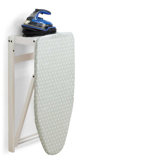 Bügelbrett, Bügelbrett Holz, Bügelbrett Wandmontage, Bügelbrett Klappbar, 86x38cm, Made in Italy, weiß, ARIT STIROJOLLY, 2
