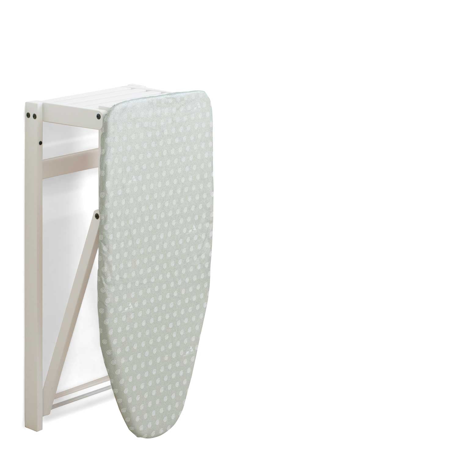 Bügelbrett, Bügelbrett Holz, Bügelbrett Wandmontage, Bügelbrett Klappbar, 86x38cm, Made in Italy, weiß, ARIT STIROJOLLY, 5