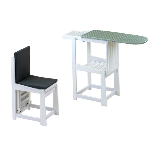 Bügelbrett, Bügelbrett Stuhl, 2-in-1, Bügeltisch, mit Arbeitsplatte und Bügeleisenhalter, ARIT SINFONIA