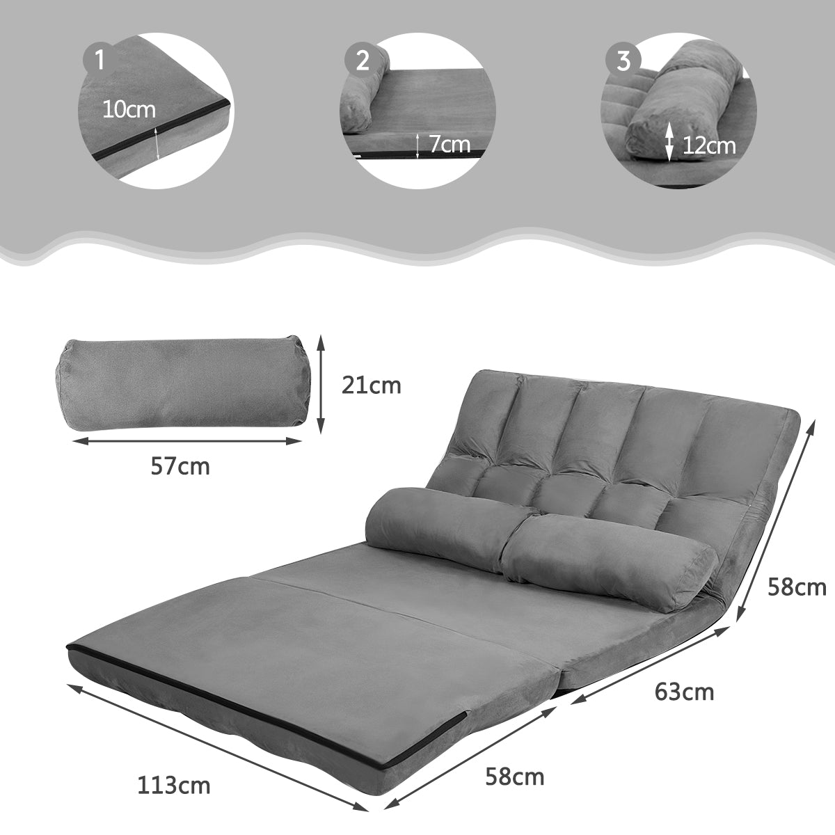 Bodensofa, Boden Sofa, Bodencouch, Bodensofa mit Schlaffunktion, Bodensofa Klappbar, Bodensofa Kinder, Boden Schlafsofa, 7