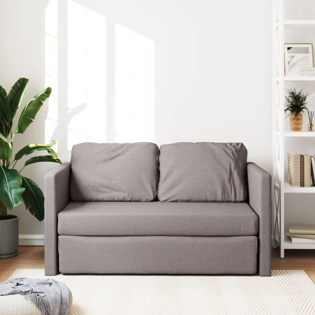 Bodensofa, Boden Sofa, Bodencouch, Bodensofa mit Schlaffunktion, Bodensofa Klappbar, Stoff, Taupe, vidaXL, 11