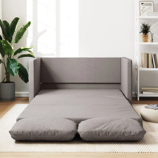 Bodensofa, Boden Sofa, Bodencouch, Bodensofa mit Schlaffunktion, Bodensofa Klappbar, Stoff, Taupe, vidaXL, 2