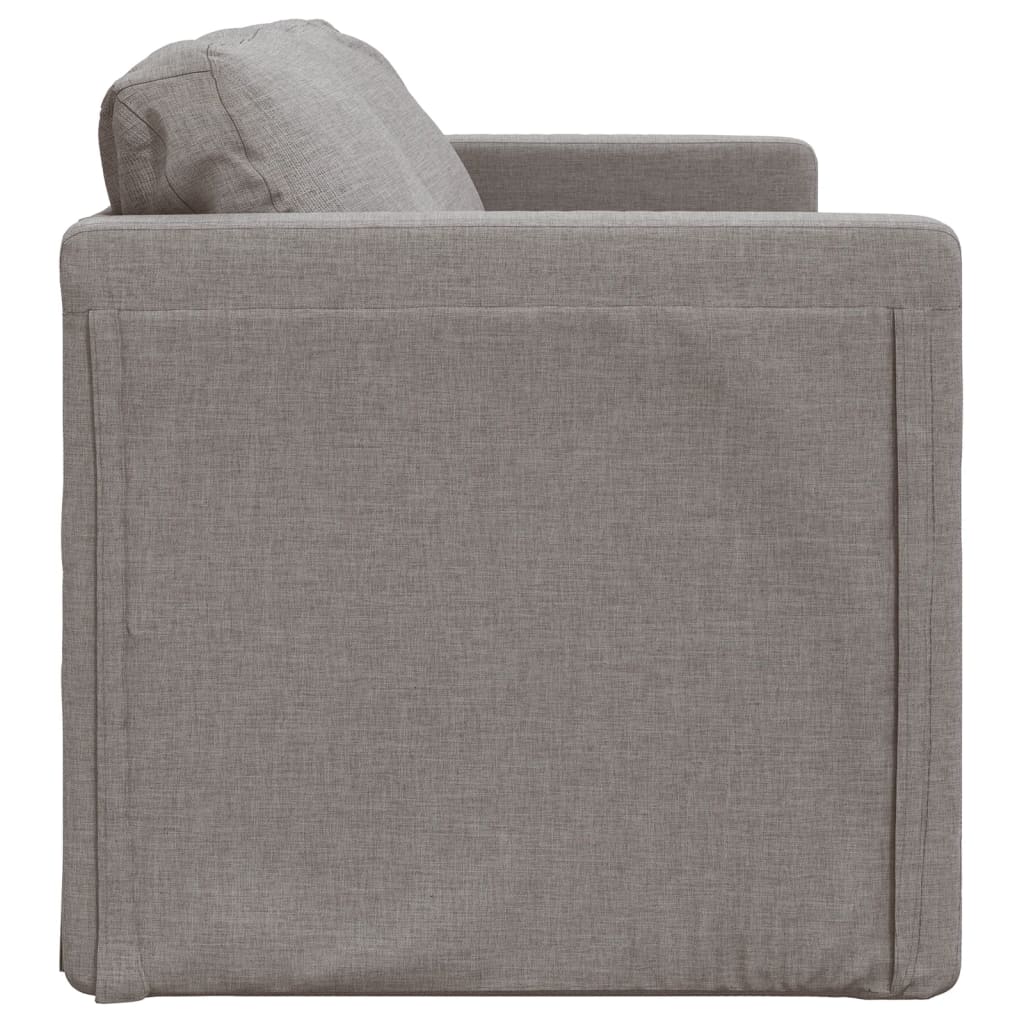Bodensofa, Boden Sofa, Bodencouch, Bodensofa mit Schlaffunktion, Bodensofa Klappbar, Stoff, Taupe, vidaXL, 5
