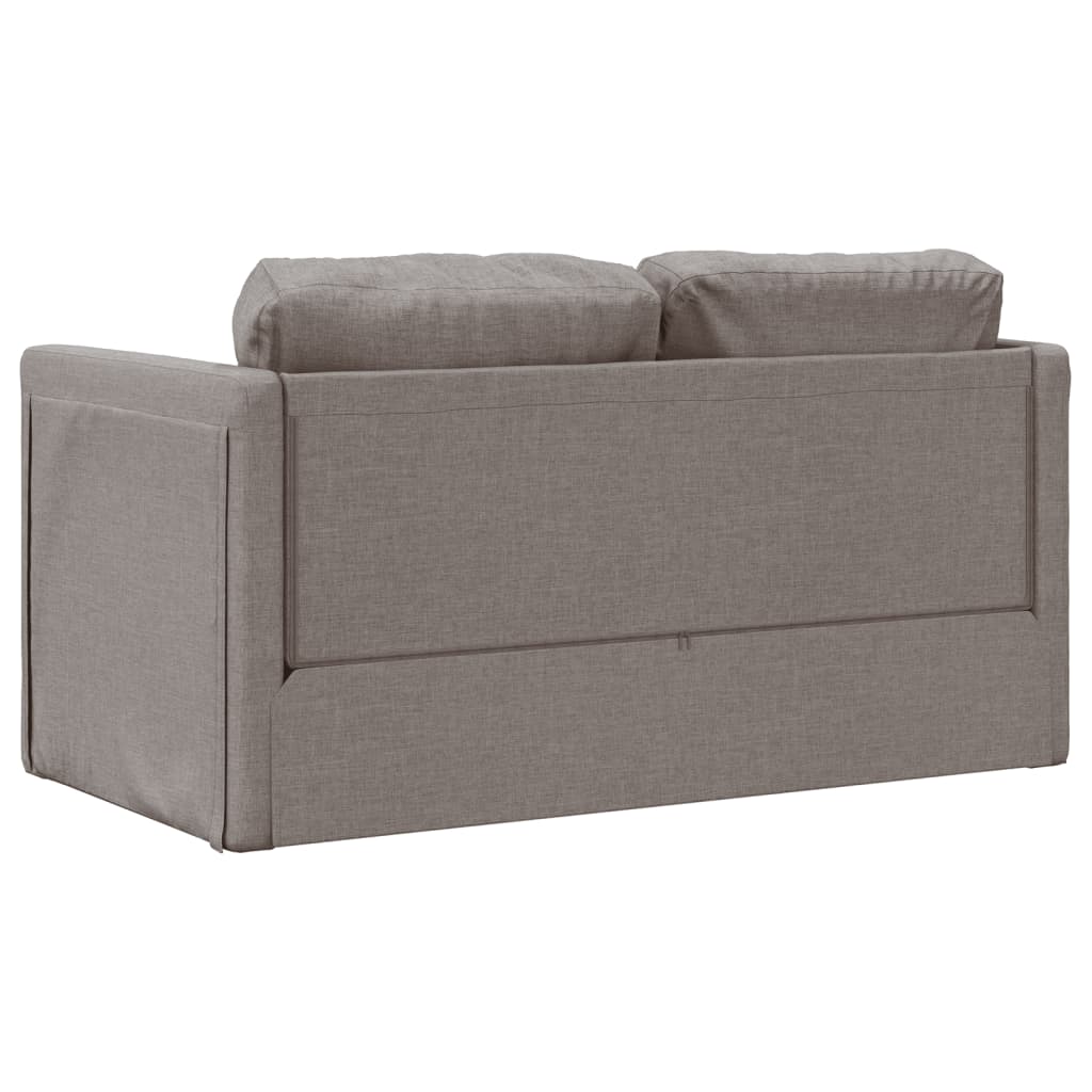 Bodensofa, Boden Sofa, Bodencouch, Bodensofa mit Schlaffunktion, Bodensofa Klappbar, Stoff, Taupe, vidaXL, 6