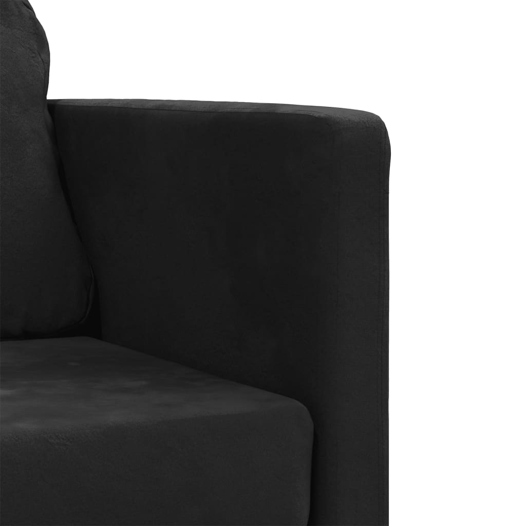 Bodensofa, Boden sofa, Bodencouch, Bodensofa mit Schlaffunktion, Bodensofa klappbar, Samt, Schwarz, vidaXL, 7