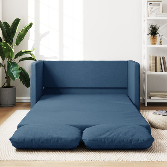 Bodensofa, Boden sofa, Bodencouch, Bodensofa mit Schlaffunktion, Bodensofa klappbar, Stoff, Blau, vidaXL, 2