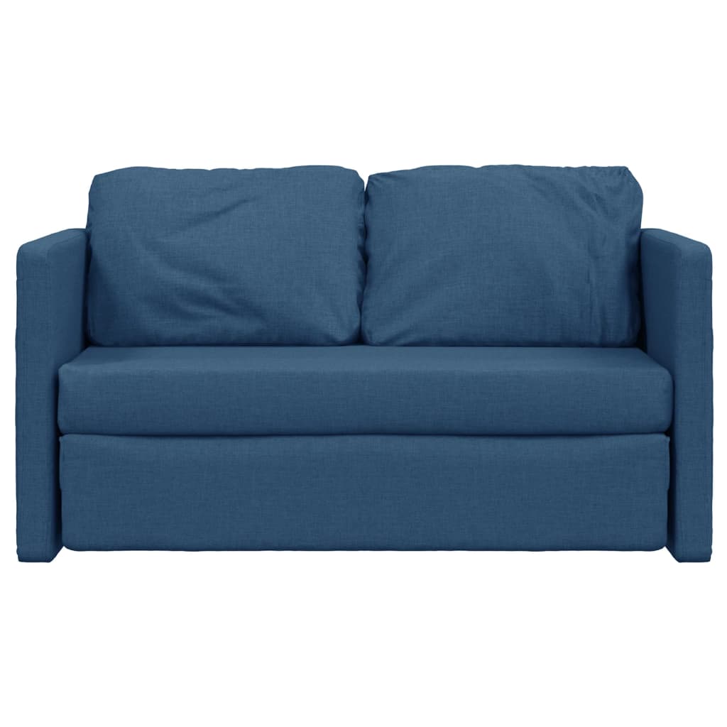 Bodensofa, Boden sofa, Bodencouch, Bodensofa mit Schlaffunktion, Bodensofa klappbar, Stoff, Blau, vidaXL, 3