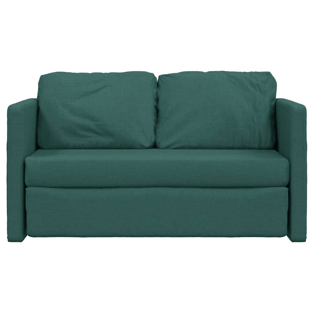 Bodensofa, Boden sofa, Bodencouch, Bodensofa mit Schlaffunktion, Bodensofa klappbar, Stoff, Dunkelgrün, vidaXL, 3