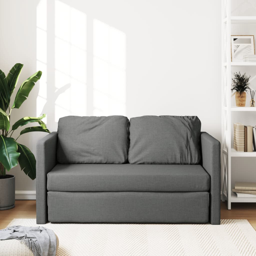 Bodensofa, Boden sofa, Bodencouch, Bodensofa mit Schlaffunktion, Bodensofa klappbar, Stoff, Dunkelgrau, vidaXL, 11